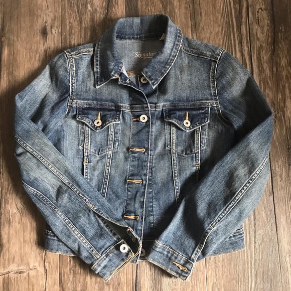 LEVI STRAUSS Signature Stretch Denim/Jean Jacket Medium Wash - Picture 1 of 8